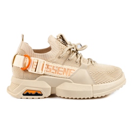 Deportivas beige caladas para mujer de Shelovet