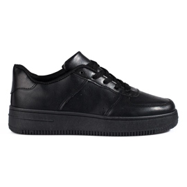 Deportivas Shelovet negras de suela gruesa negro