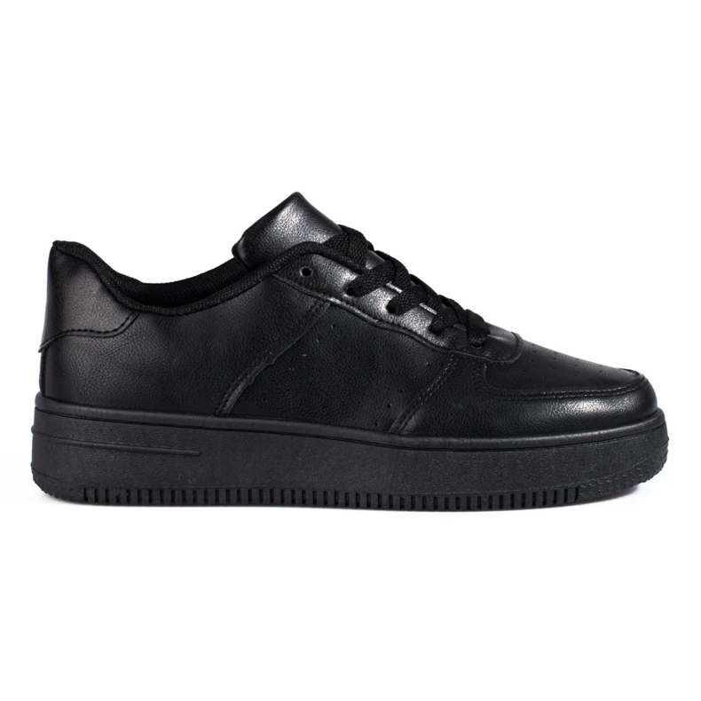 Deportivas Shelovet negras de suela gruesa negro