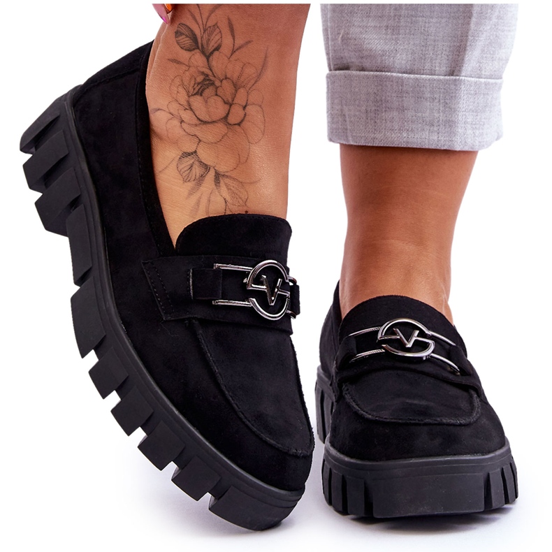 Vinceza Mocasines Mujer Ante Negro Sanvi