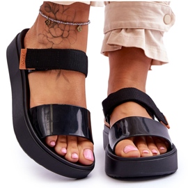 ZAXY Vegan Sandalias Velcro HH285282 Negro