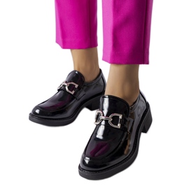 Mocasines Charline de charol negro