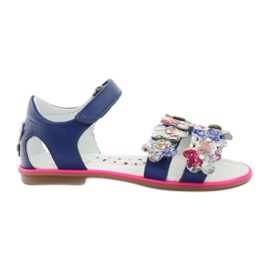 Sandalias gladiadoras Bartek 19168 azul marino multicolor rosa multicolor