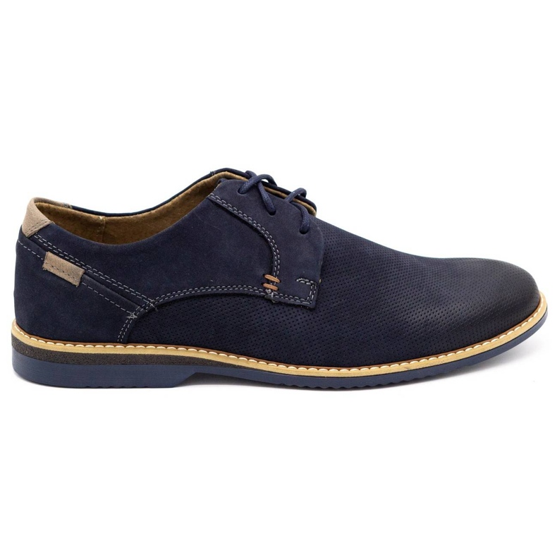 KOMODO Zapato casual hombre piel 859L azul marino