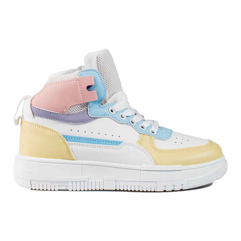 Zapatillas altas de mujer Shelovet multicolor blanco