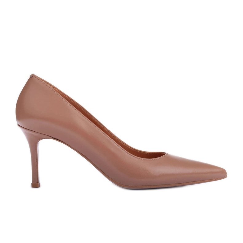 Marco Shoes Tacones de napa beige