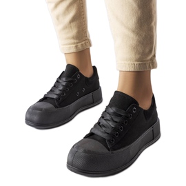 Zapatillas negras con plataforma de Josseaume negro