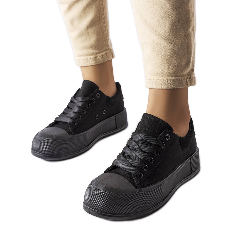 Zapatillas negras con plataforma de Josseaume negro