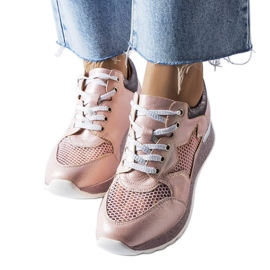 Deportivas rosa brillante Angelier rosado