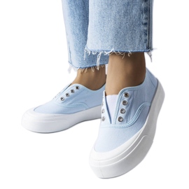Zapatillas slip-on azules de Rabican