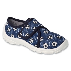 Zapatos befado niño 974X509 blanco azul marino