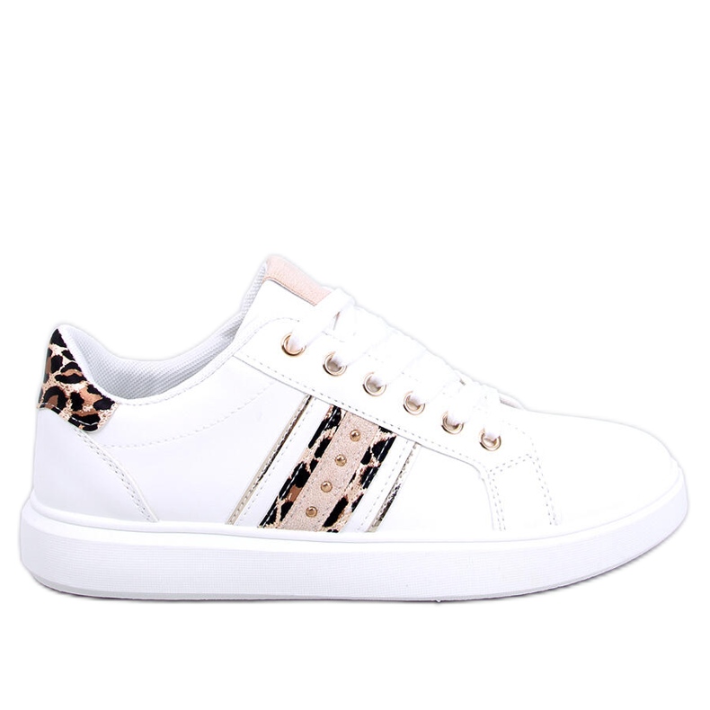 BM Zapatillas deportivas de mujer Henne Leopard blanco