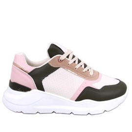 BM zapatillas Kelsi rosa con cuña rosado
