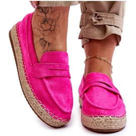 FI1 Alpargatas Mujer Ante Keyla Fucsia rosado