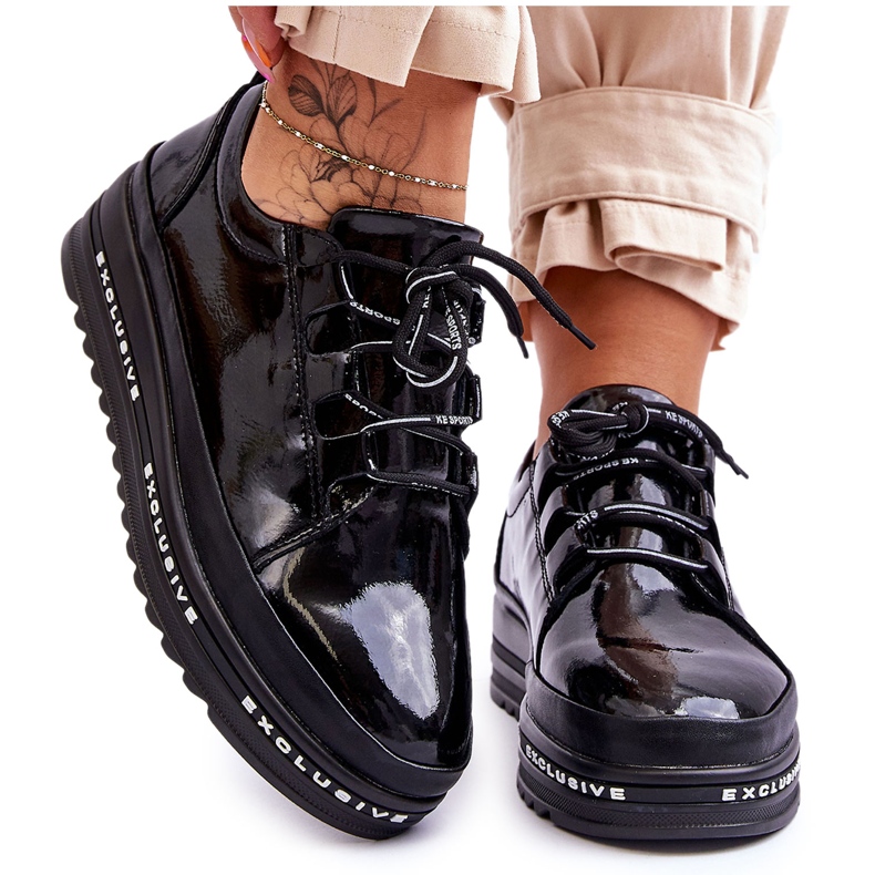 S.Barski Deportivas Charol Chantal Negras negro S.Barski Deportivas Charol Chantal Negras negro