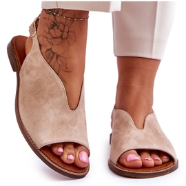 Sandalias Mujer Ante Lewski Shoes 3220/X Beige