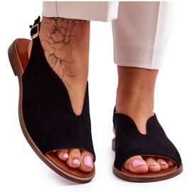 Sandalias Mujer Ante Lewski Shoes 3220/X Negro Sandalias Mujer Ante Lewski Shoes 3220/X Negro