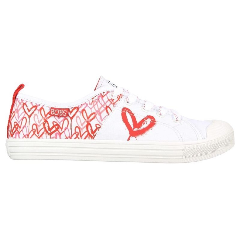 Zapatos Skechers x JGoldcrown: Bobs B Cool All Corazon W 113952-WRPK blanco