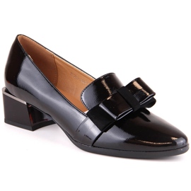 Zapatos lacados negros para mujer en bloque McKeylor 10871 Zapatos lacados negros para mujer en bloque McKeylor 10871