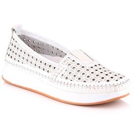 Zapatos mujer calados con elástico blanco T.Sokolski VU85LAS