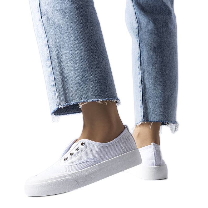 Zapatillas slip-on blancas de Rabican blanco