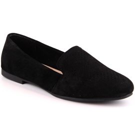 Slip-on cómodos piel ante negro S.Barski LR29515