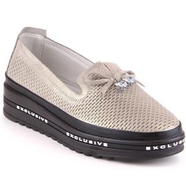 S.Barski AL22400 zapatos slip-on mujer piel cómodos dorados S.Barski AL22400 zapatos slip-on mujer piel cómodos dorados