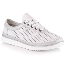 Deportivo mujer cómodo piel blanco S.Barski LR29558