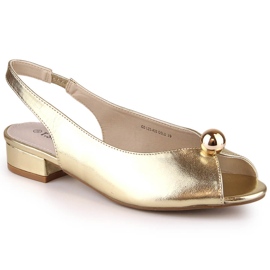 Sandalias mujer planas metalizadas doradas T.Sokolski L23-435 dorado
