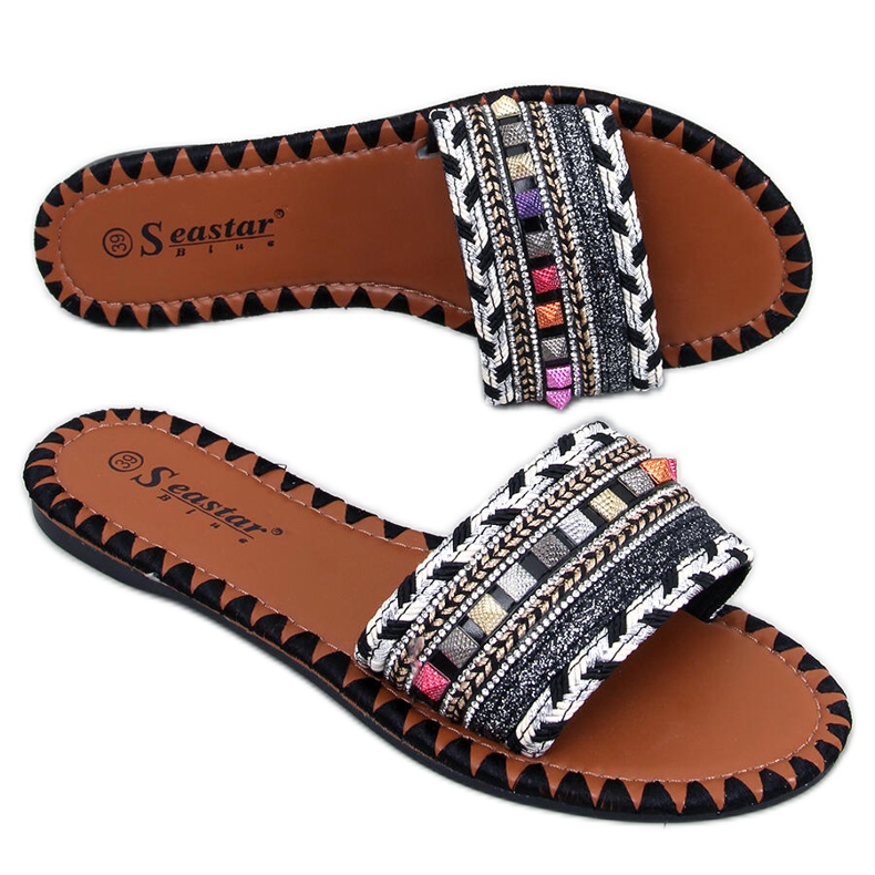 Zapatilla Marrakesh Marruecos Negra negro
