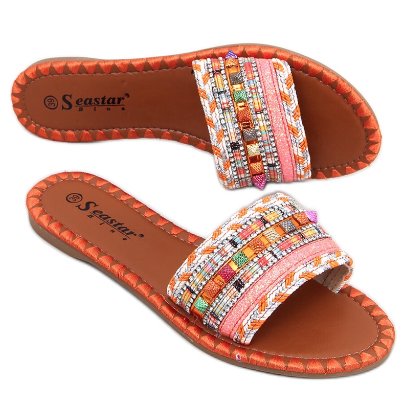 Pantuflas Marruecos Marrakech Naranja