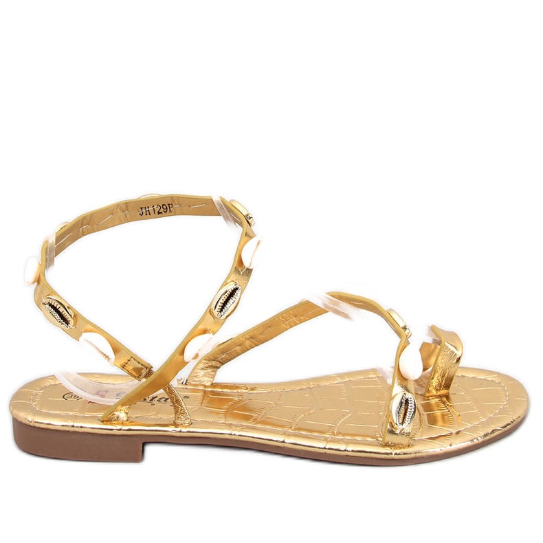 Seastar Chanclas Askren Gold con conchas dorado