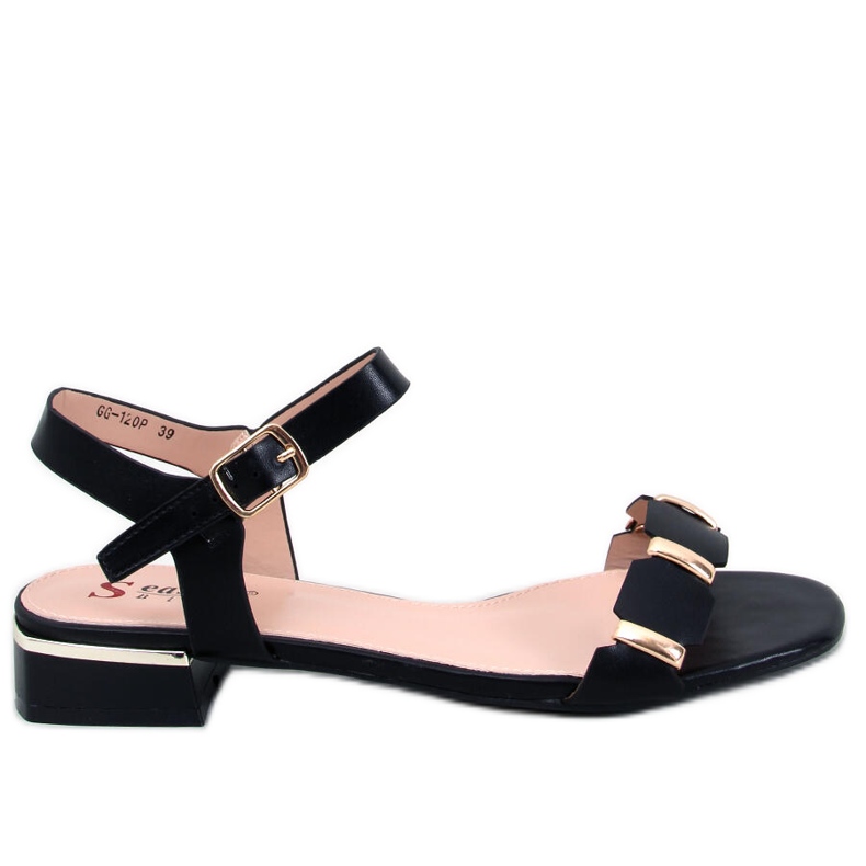 Seastar Sandalias de tacón bajo Clary Black negro