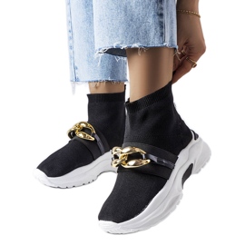 BM Zapatillas Baptiste negras con cadena negro