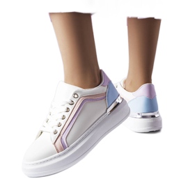 Zapatillas blancas con suela gruesa de Soucy blanco Zapatillas blancas con suela gruesa de Soucy blanco