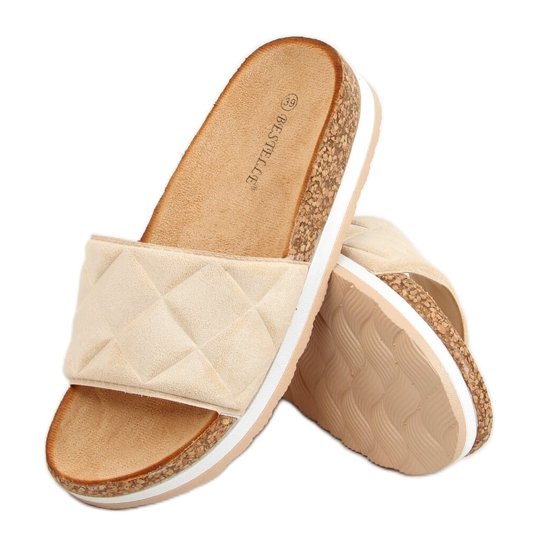 Pantuflas Bahr Corcho Beige