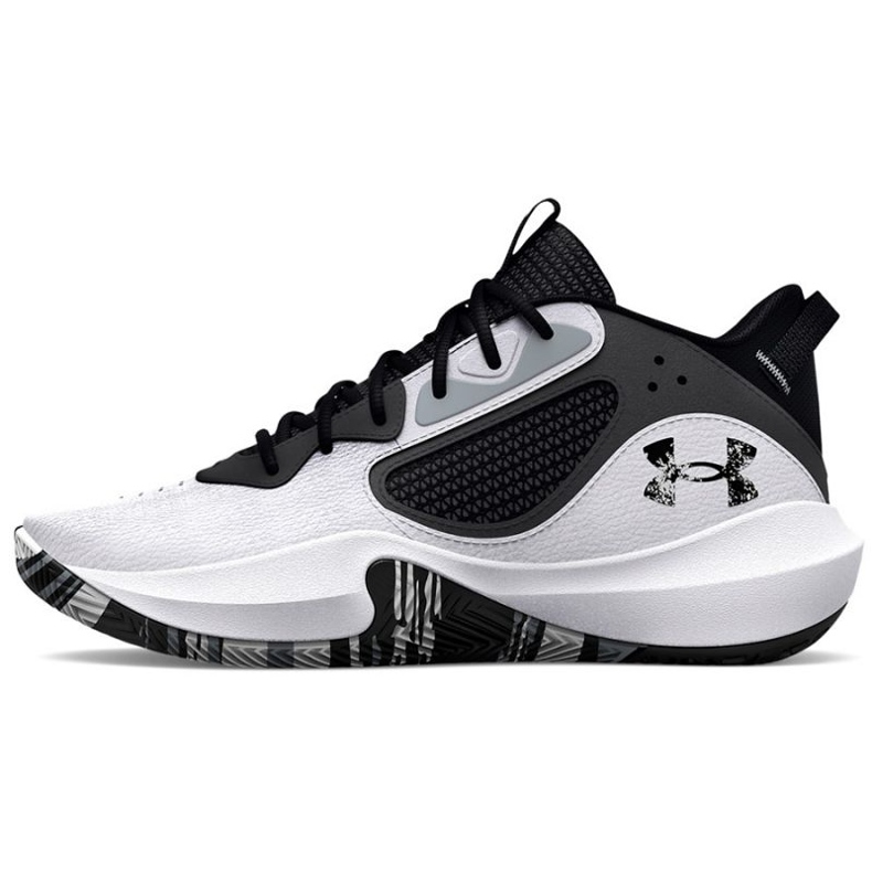 Under Armour Gs Lockdown 6 Jr. 3025617 101 zapatillas de baloncesto blanco blanco