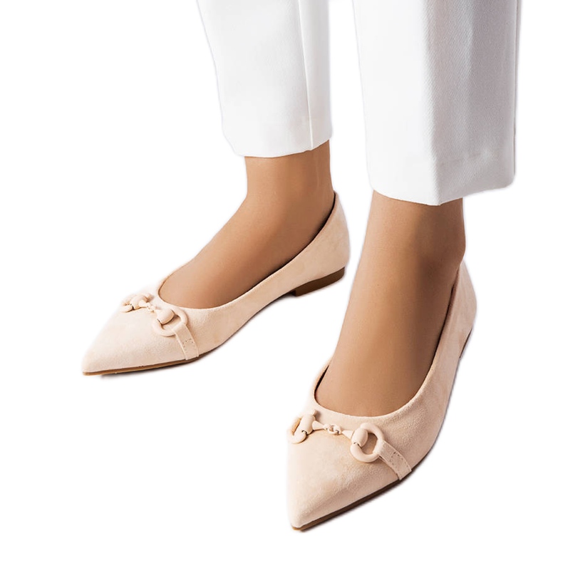 Bailarinas de punta beige de Aimé Bailarinas de punta beige de Aimé