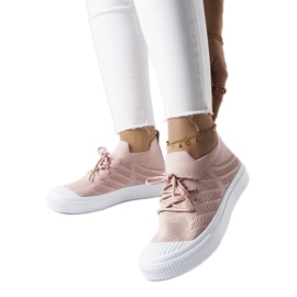 Deportivas rosa de tejido elástico Polaraire