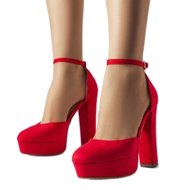 Zapatos de tacón rojos Sacré
