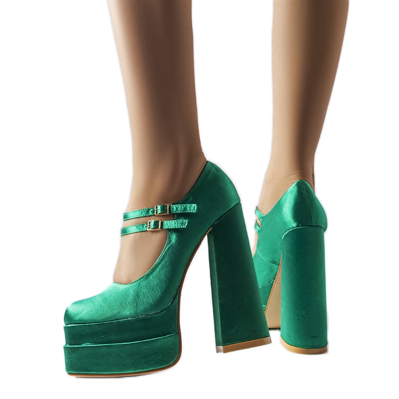 Zapatos de tacón verdes de Gabriel Zapatos de tacón verdes de Gabriel