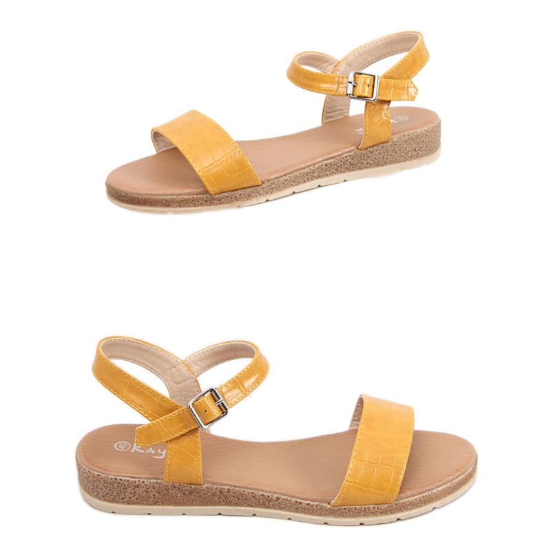 BM Sandalias mujer Mervat Amarillo