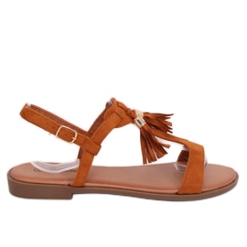 BM Sandalias mujer Bayles Camel marrón