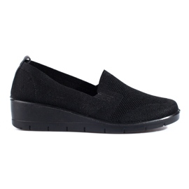 Deportivas negras de textil con cuña de T.Sokolski negro