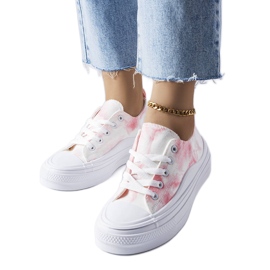 Zapatillas con plataforma blancas y rosas de Rocheleau rosado Zapatillas con plataforma blancas y rosas de Rocheleau rosado