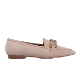 Marco Shoes mocasines adornados beige