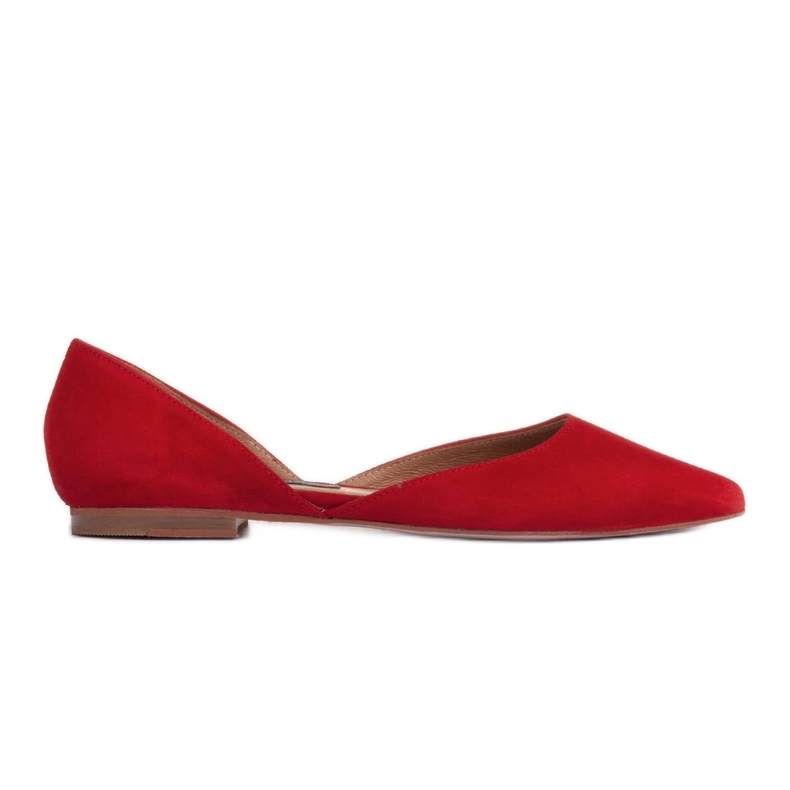 Marco Shoes Bailarinas con tacón rojo Marco Shoes Bailarinas con tacón rojo