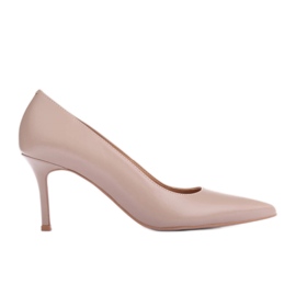 Marco Shoes Tacones de napa beige