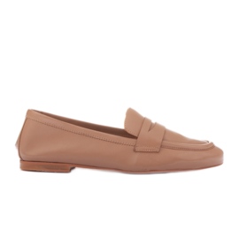 Marco Shoes mocasines sin forro beige