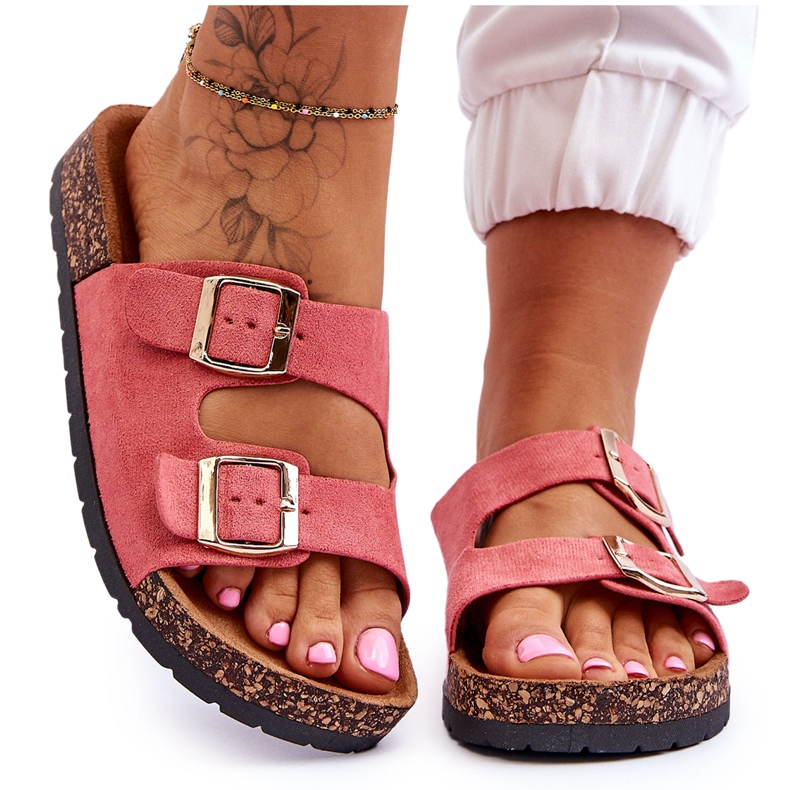 Sandalias de mujer Cortina rosa sin cordones rosado